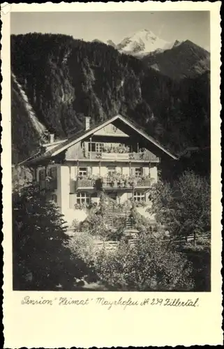 Foto Ak Mayrhofen in Tirol, Pension Heimat, Bes. Julianna Heim