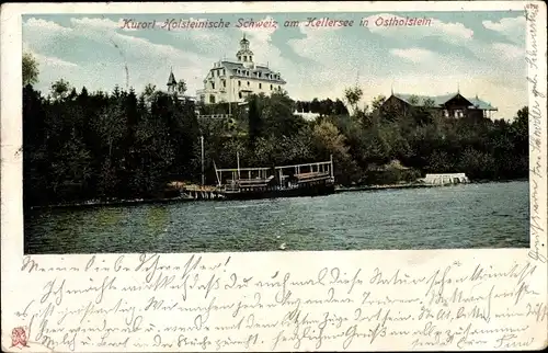 Ak Eutin in Ostholstein, Partie am Kellersee