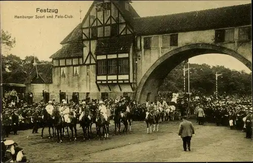 Ak Hamburg Mitte Altstadt, 16. Deutsches Bundesschießen 1909, Hamburger Sport u. Poloclub