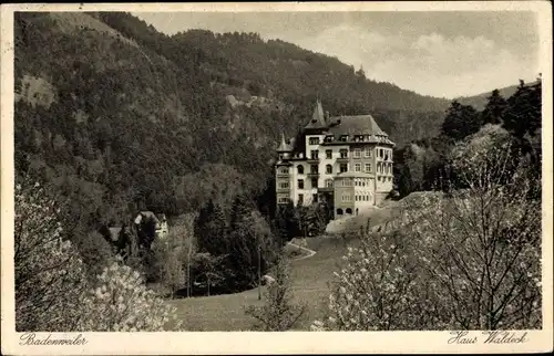 Ak Badenweiler am Schwarzwald, Haus Waldeck