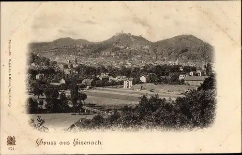 Ak Lutherstadt Eisenach in Thüringen, Panoramablick 
