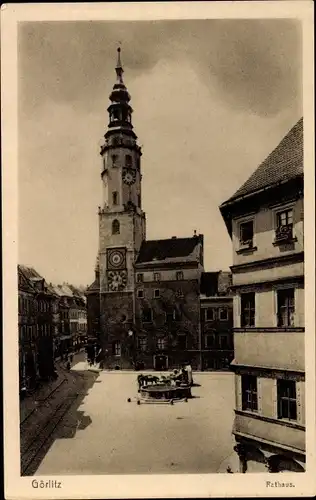 Ak Görlitz in der Lausitz, Rathaus
