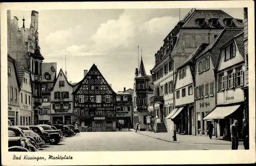 Ak Bad Kissingen Unterfranken Bayern, Marktplatz