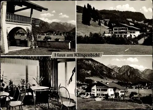 Ak Oberstdorf im Oberallgäu, Haus am Klingenbichl