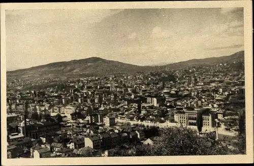 Ak Sarajevo Bosnien Herzegowina, Panoramablick auf die Stadt