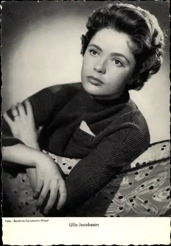 Ak Schauspielerin Ulla Jacobsson, Portrait