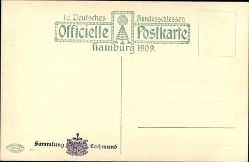 Ak Hamburg, 16. Dt. Bundesschießen 1909, Festzug, Hamburger Originale