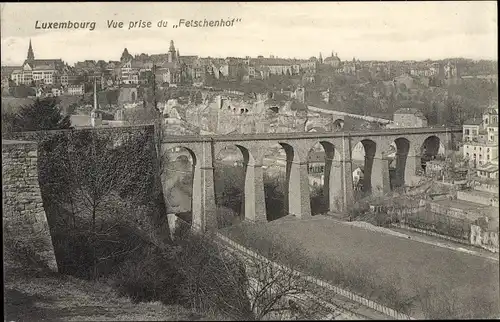 Ak Luxemburg, Vue prise du Fetschenhof