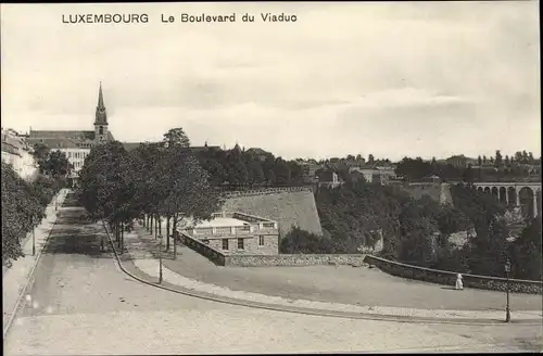 Ak Luxemburg, Le Boulevard du Viaduc