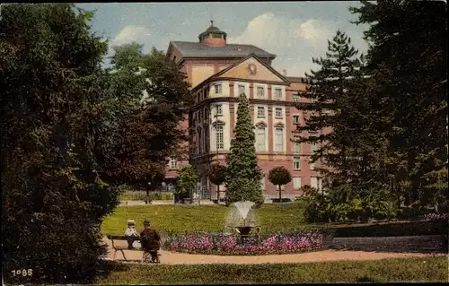 Ak Mulhouse Mülhausen Elsass Haut Rhin, Steinbachgarten, Theater 