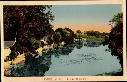 Ak Olivet Loiret, Les bords du Loiret 