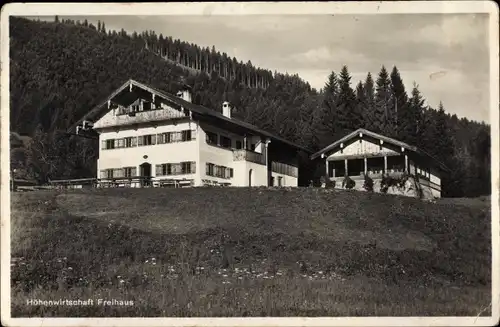 Ak Bad Wiessee in Oberbayern, Höhenwirtschaft Freihaus