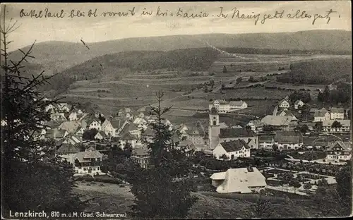 Ak Lenzkirch Schwarzwald, Gesamtansicht