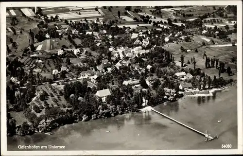 Ak Gaienhofen am Bodensee, Fliegeraufnahme