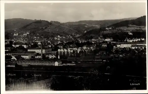 Ak Lörrach in Baden Württemberg, Panoramablick auf die Stadt