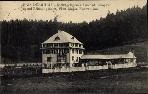 Ak Bad Dürrheim Baden Württemberg, Jugenderholungsheim, Frau Major Kohlermann
