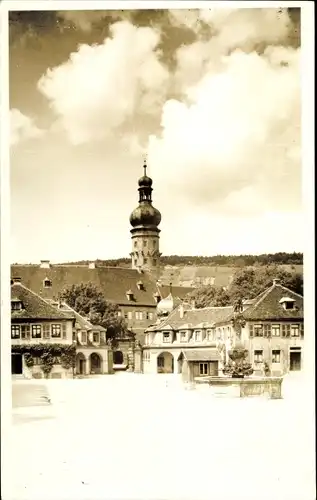 Foto Ak Weikersheim in Tauberfranken, Marktplatz