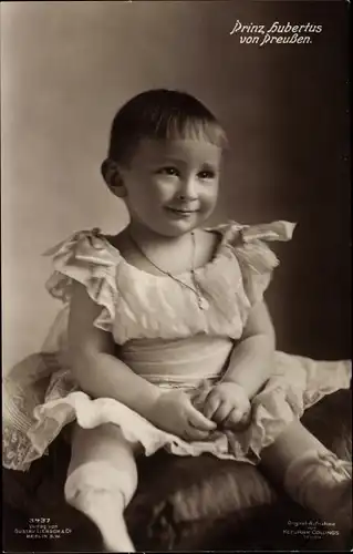 Ak Prinz Hubertus von Preußen, Kinderportrait, Liersch 3437