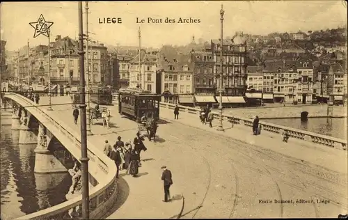 Ak Liège Lüttich Wallonien, Le Pont des Arches