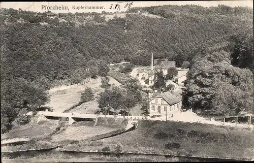 Ak Pforzheim im Schwarzwald, Kupferhammer 