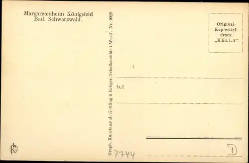 Ak Königsfeld im Schwarzwald Baar Kreis, Margaretenheim, Bauernstübchen