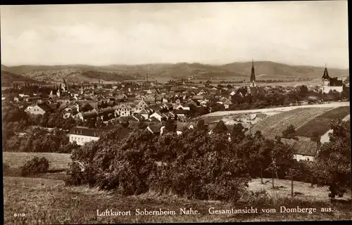 Ak Bad Sobernheim an der Nahe, Gesamtansicht vom Domberge aus