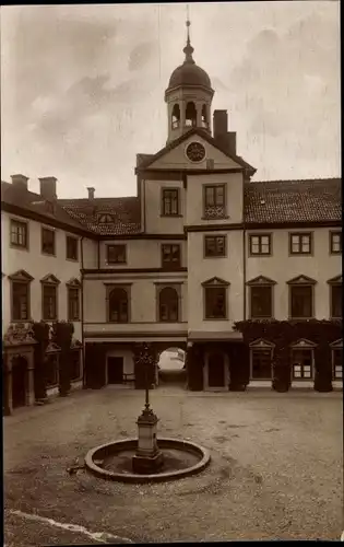 Ak Eutin in Ostholstein, großherzogliches Schloss Eutin, Schlosshof 