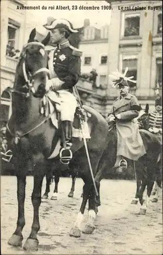 Ak König Albert I. von Belgien, Avênement du roi, 23.12.1909