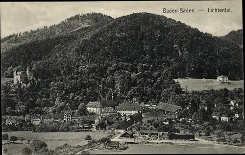 Ak Lichtental Baden Baden am Schwarzwald, Talblick, Ort
