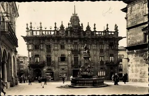 Ak Santiago de Compostela Galicien Spanien, Plaza de las Platerias, Casa del Cabildo
