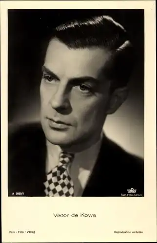 Ak Schauspieler Viktor de Kowa, Portrait