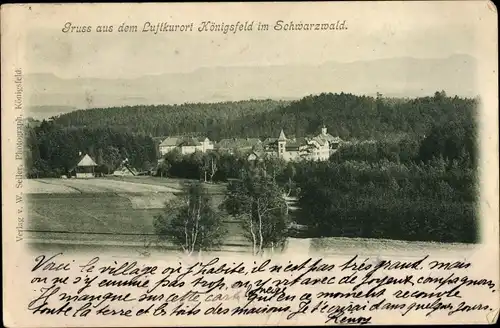 Ak Königsfeld im Schwarzwald, Gesamtansicht