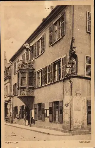 Ak Guebwiller Gebweiler Elsass Haut Rhin, Gebäude, Uhr