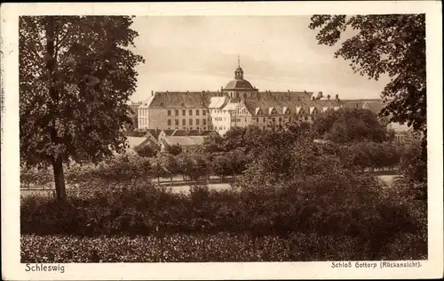 Ak Schleswig in Schleswig Holstein, Schloss Gottrop, Rückansicht