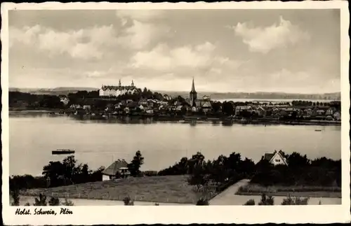 Ak Plön in Schleswig Holstein, Panoramablick 