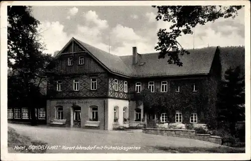 Ak Jonsdorf in Sachsen, Hotel Gondelfahrt, Außenansicht, Straßenseite