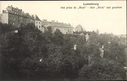 Ak Luxemburg, Vue prise du Bock