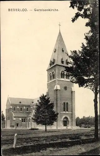 Ak Beverlo Beringen Flandern Limburg, Garnisonkirche