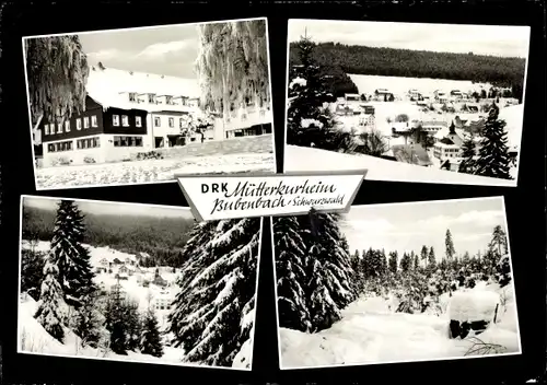 Ak Bubenbach Eisenbach Hochschwarzwald, DRK Mütterkurheim, Winter