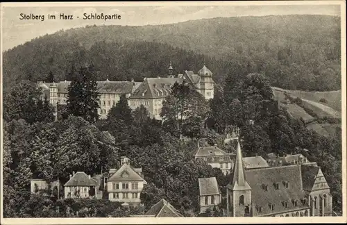 Ak Stolberg Südharz, Schlosspartie