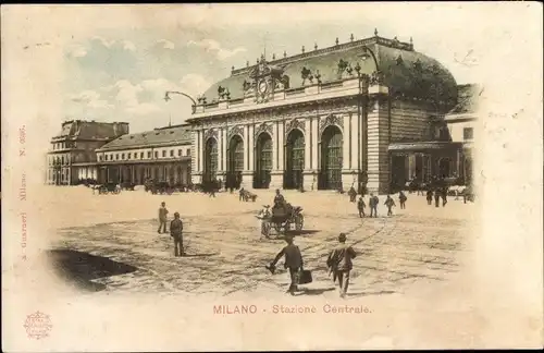 Ak Milano Mailand Lombardia, Stazione Centrale, Bahnhof