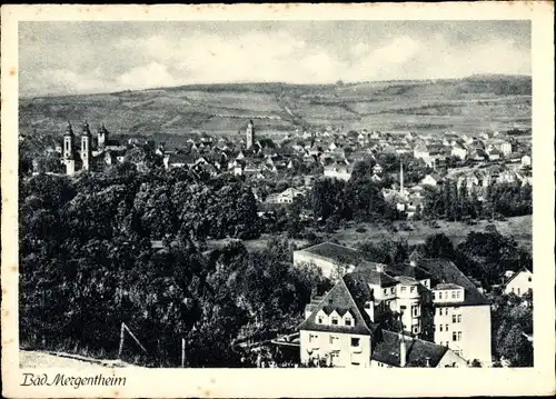 Ak Bad Mergentheim in Tauberfranken, Panoramablick 