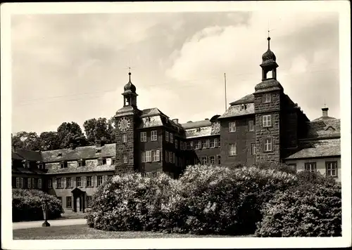 Ak Schwetzingen Baden Württemberg, Schloss mit Flieder