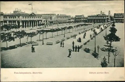 Ak Montevideo Uruguay, Plaza Independencia