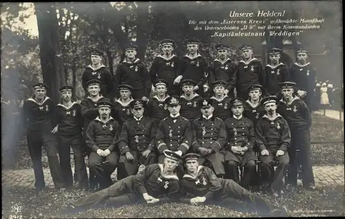 Ak Otto Weddigen, Marineoffizier, Kapitänleutnant, Besatzung der SM U 9, Kaiserliche Marine, Novitas