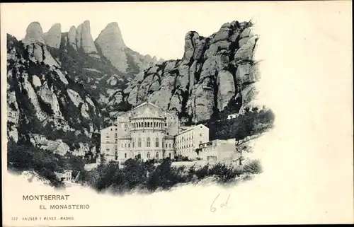 Ak Montserrat Katalonien, El Monasterio