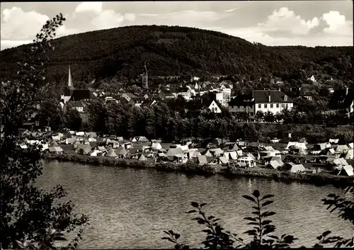 Ak Neckargemünd in Baden Württemberg, Campingplatz