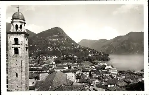 Ak Lugano Kt. Tessin Schweiz, Monte Bre, Kirchturm