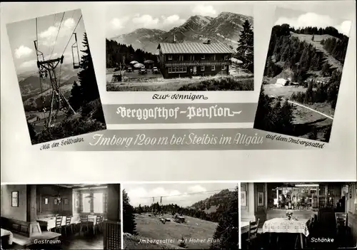 Ak Steibis Oberstaufen im Oberallgäu, Berggasthof Pension 