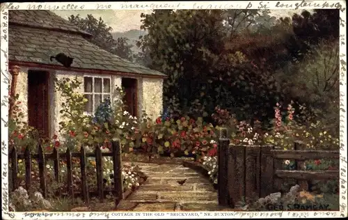 Künstler Ak Buxton Derbyshire East Midlands, Cottage in the old Brickyard, Peakland Series No. 3